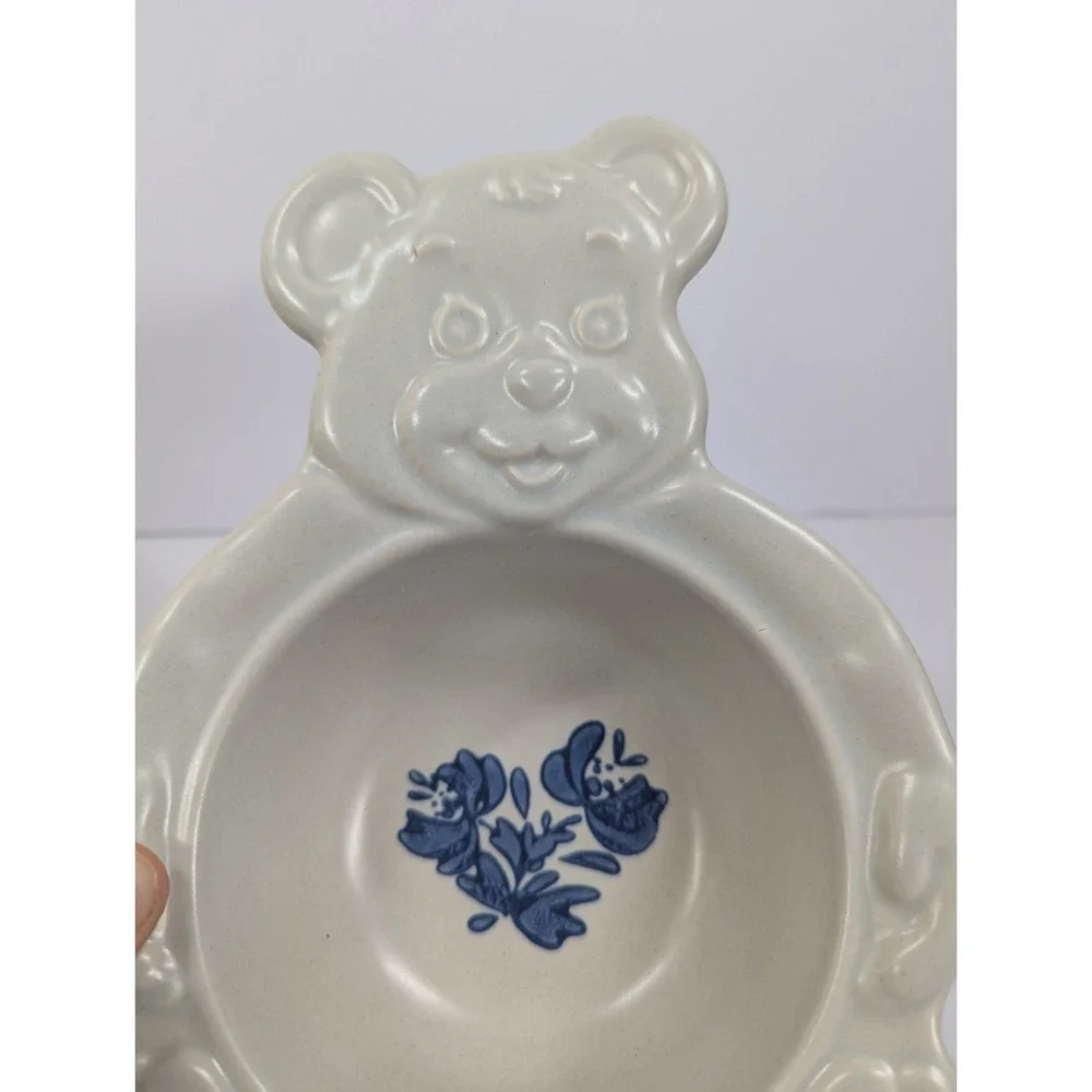 Pfaltzgraff Yorktowne Porridger Child's Teddy Bear Bowl Set‎ Of 2